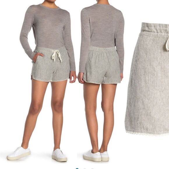 Caslon linen blend drawstring shorts size M  , NWT - Picture 1 of 7